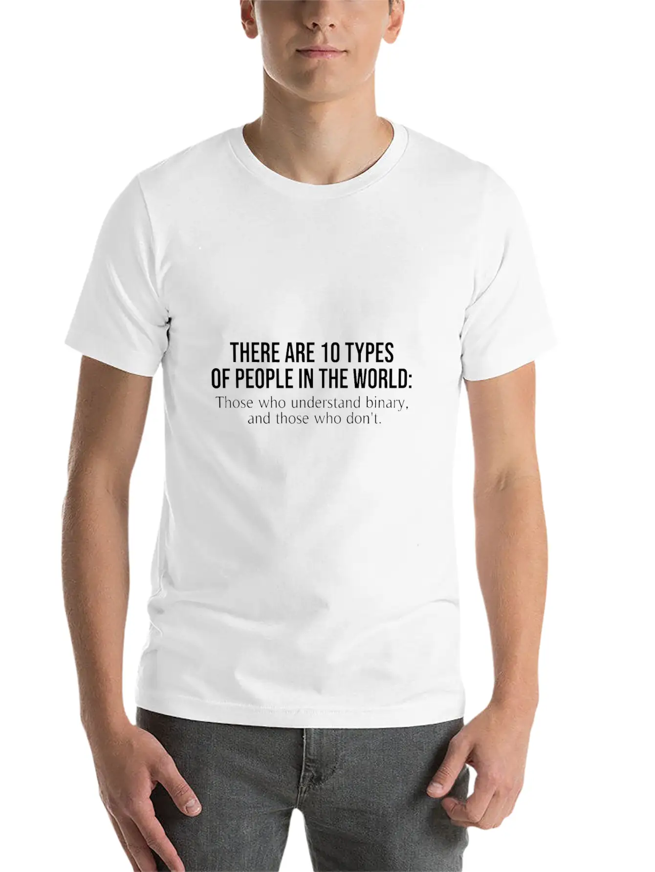 10 Types Of People Those Who Understand Binary Fun Basic Graphic T-Shirt – Daily Comfort In Soft Cotton