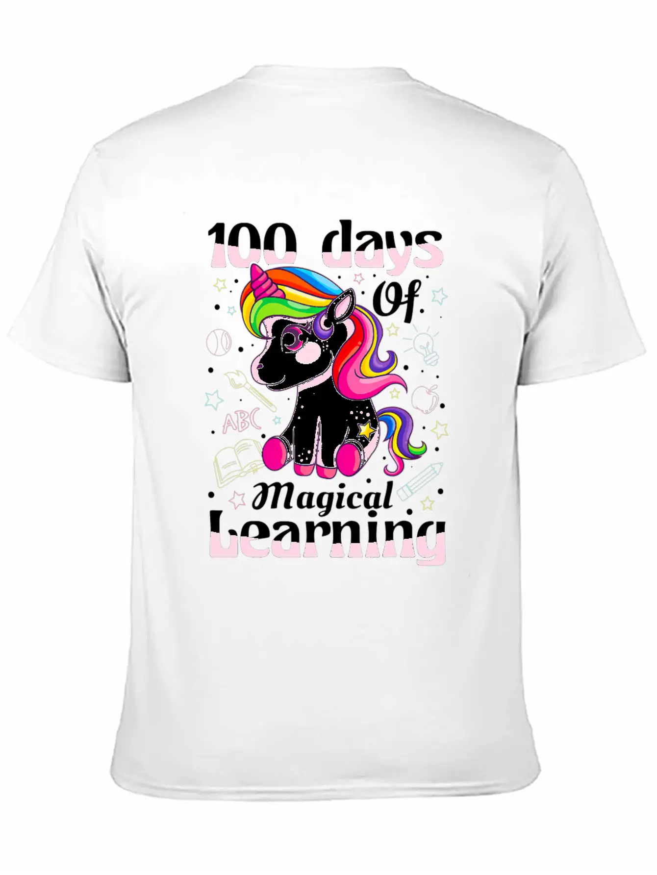 100 Days Of Magical Learning 100Th Day Of School Timeless Short Sleeve Tee – Comfy And Minimalist Design