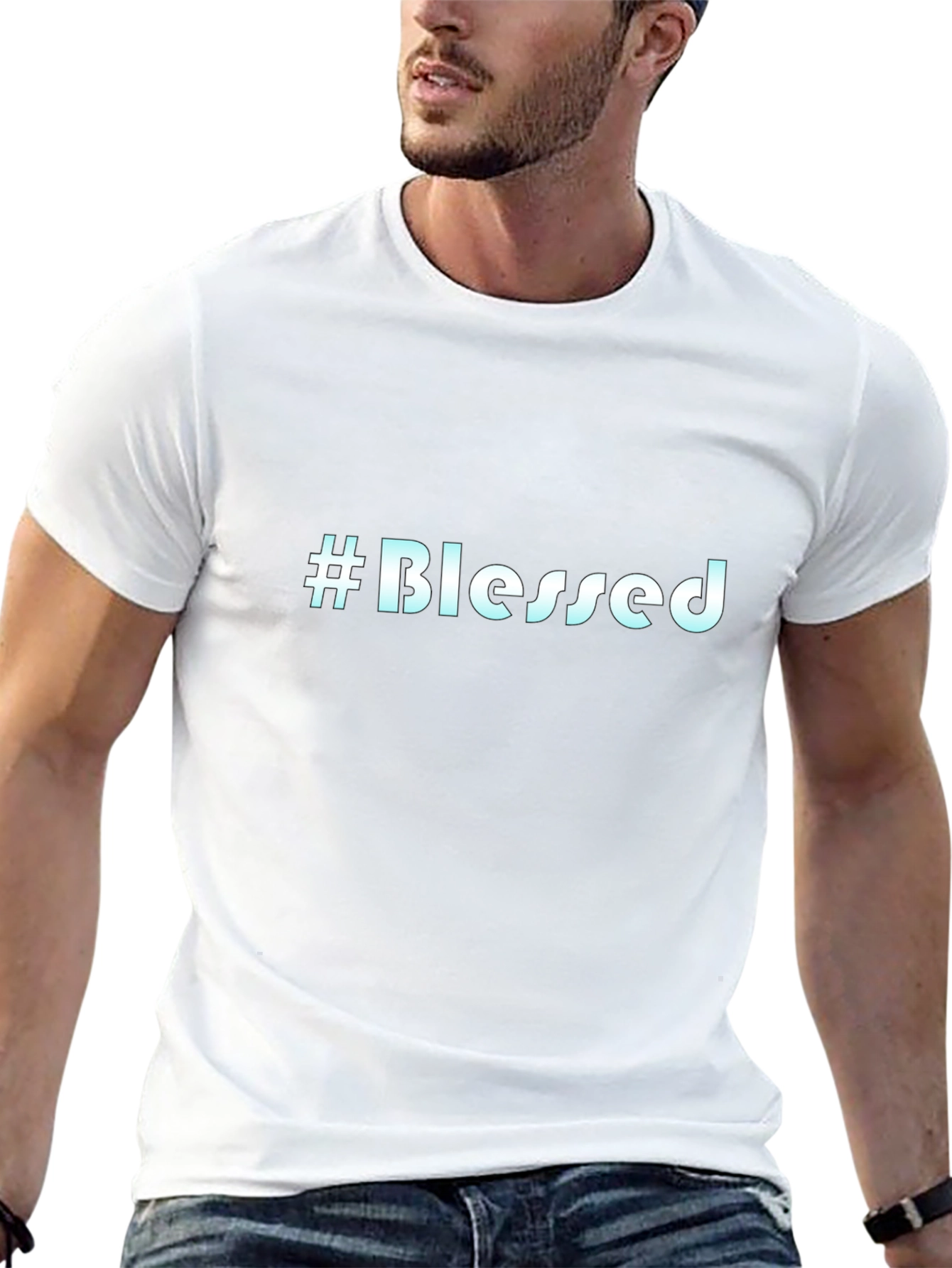 #Blessed Black T-Shirt - Stylish & Comfortable Tee