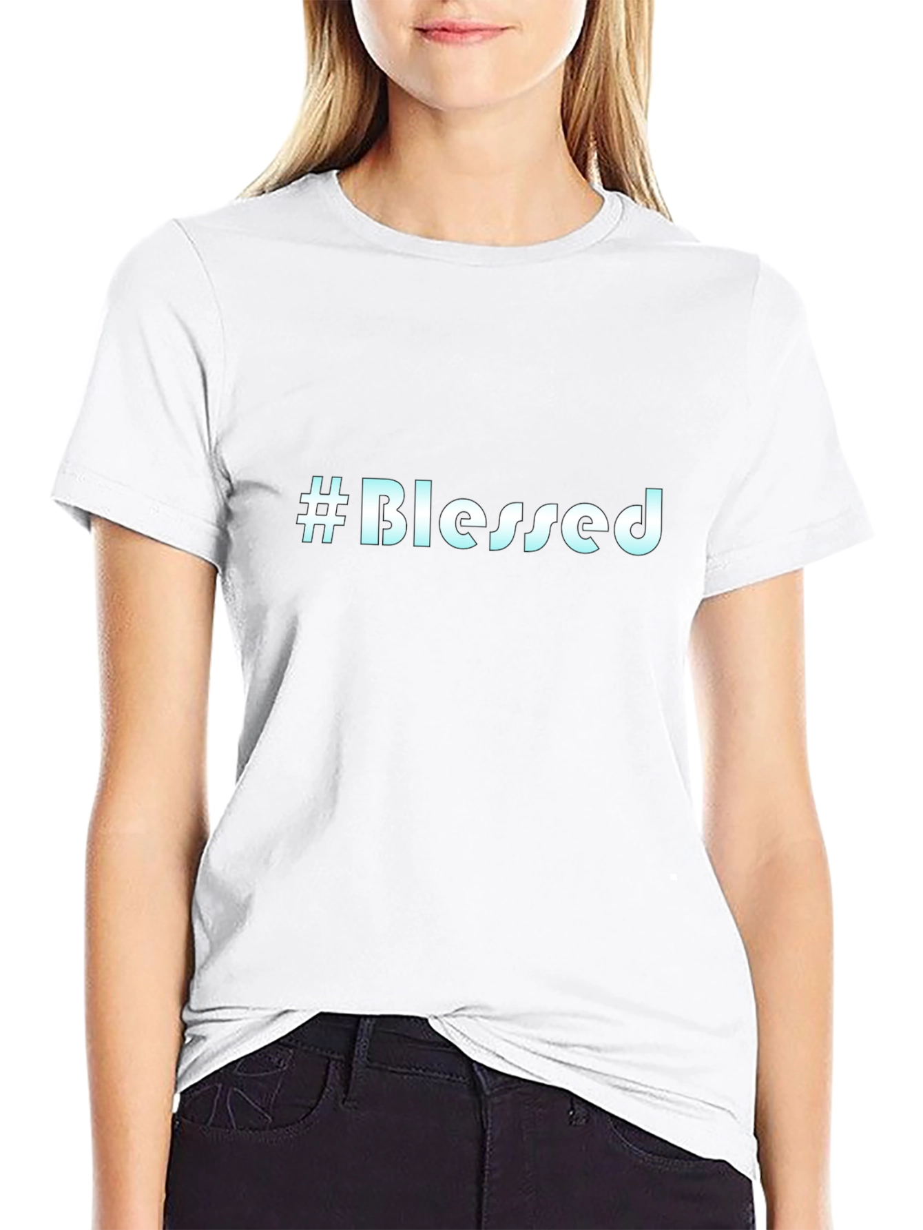 #Blessed Black T-Shirt - Stylish & Comfortable Tee