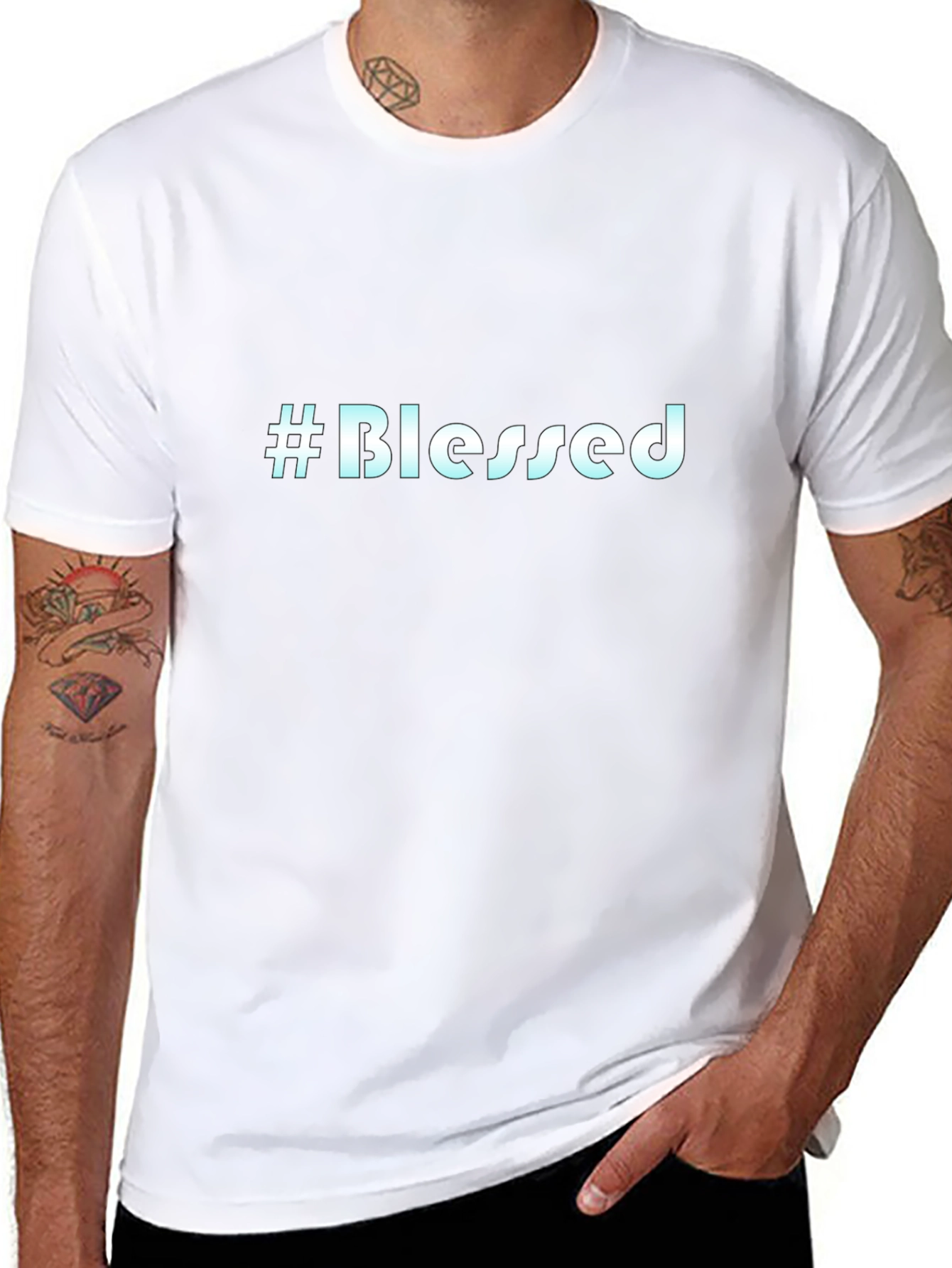 #Blessed Black T-Shirt - Stylish & Comfortable Tee