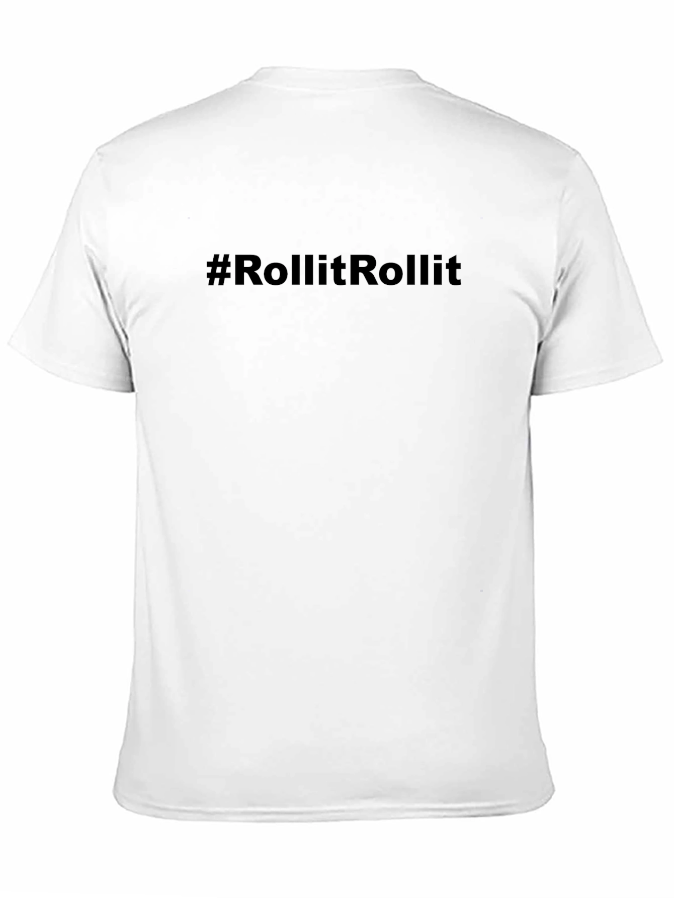 #RollItRollIt Black Graphic Tee - Trendy Casual Style