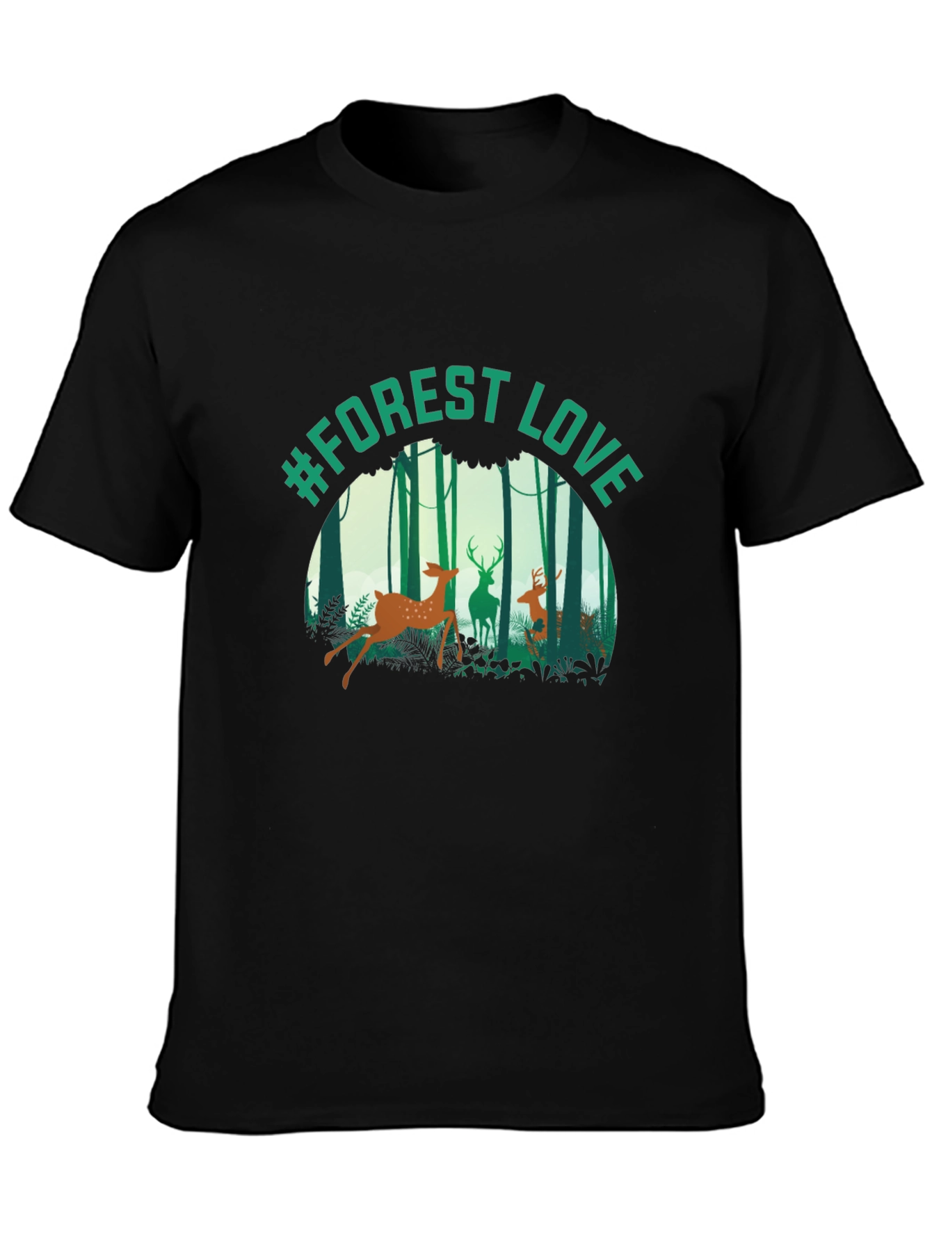 #Forest Love Graphic Tee - Nature Inspired T-Shirt