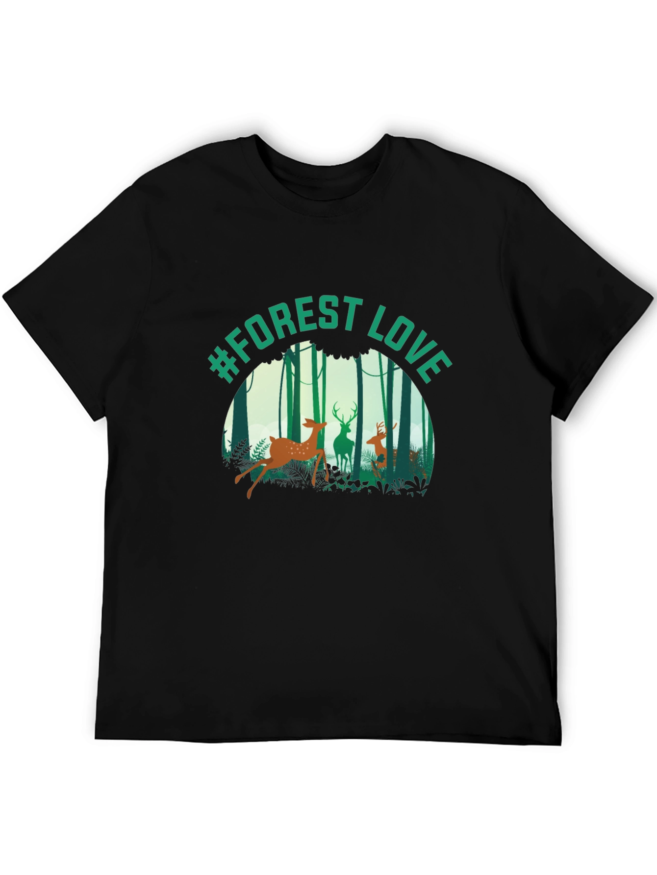 #Forest Love Graphic Tee - Nature Inspired T-Shirt