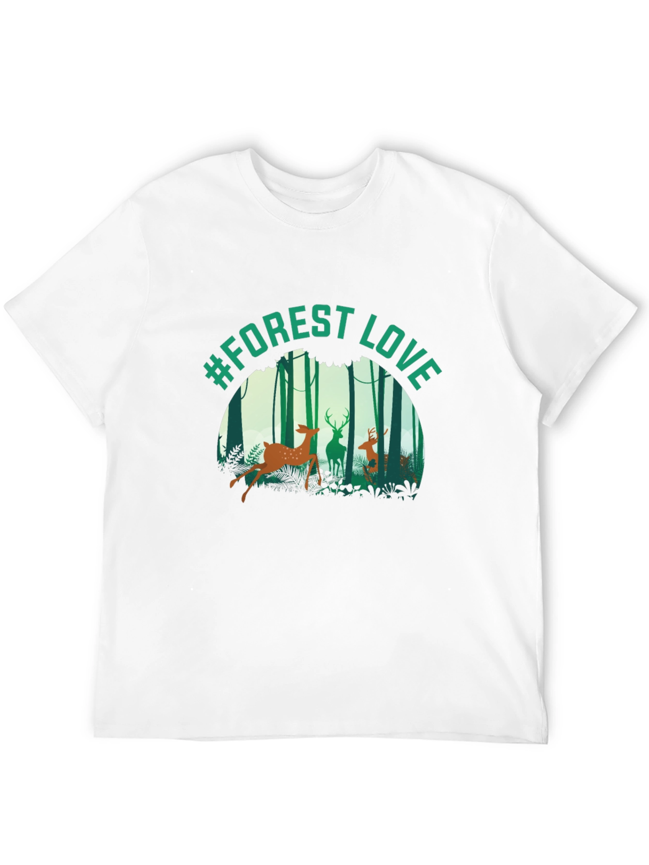 #Forest Love Graphic Tee - Nature Inspired T-Shirt