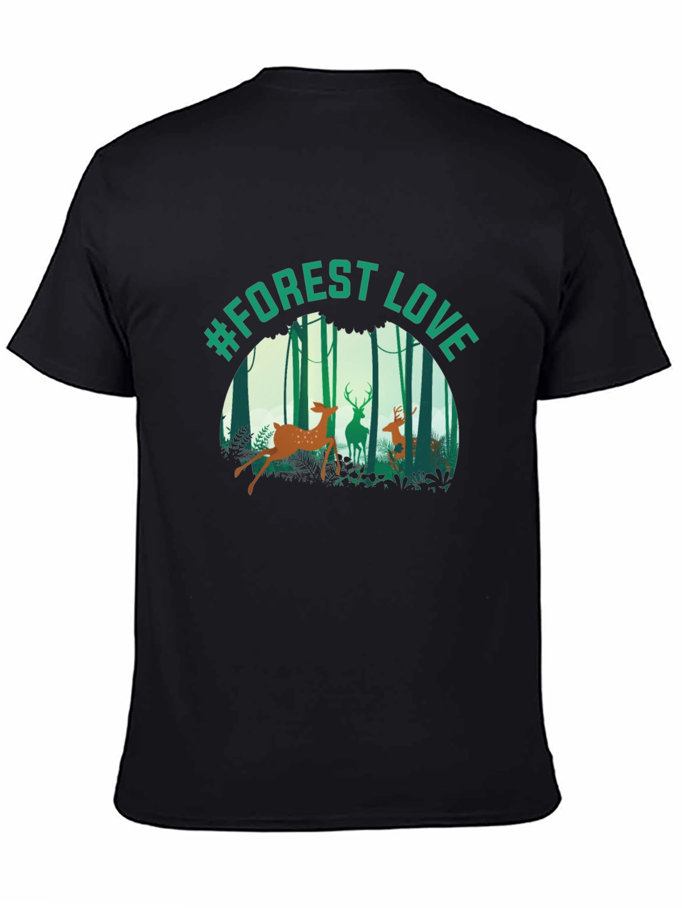 #Forest Love Graphic Tee - Nature Inspired T-Shirt