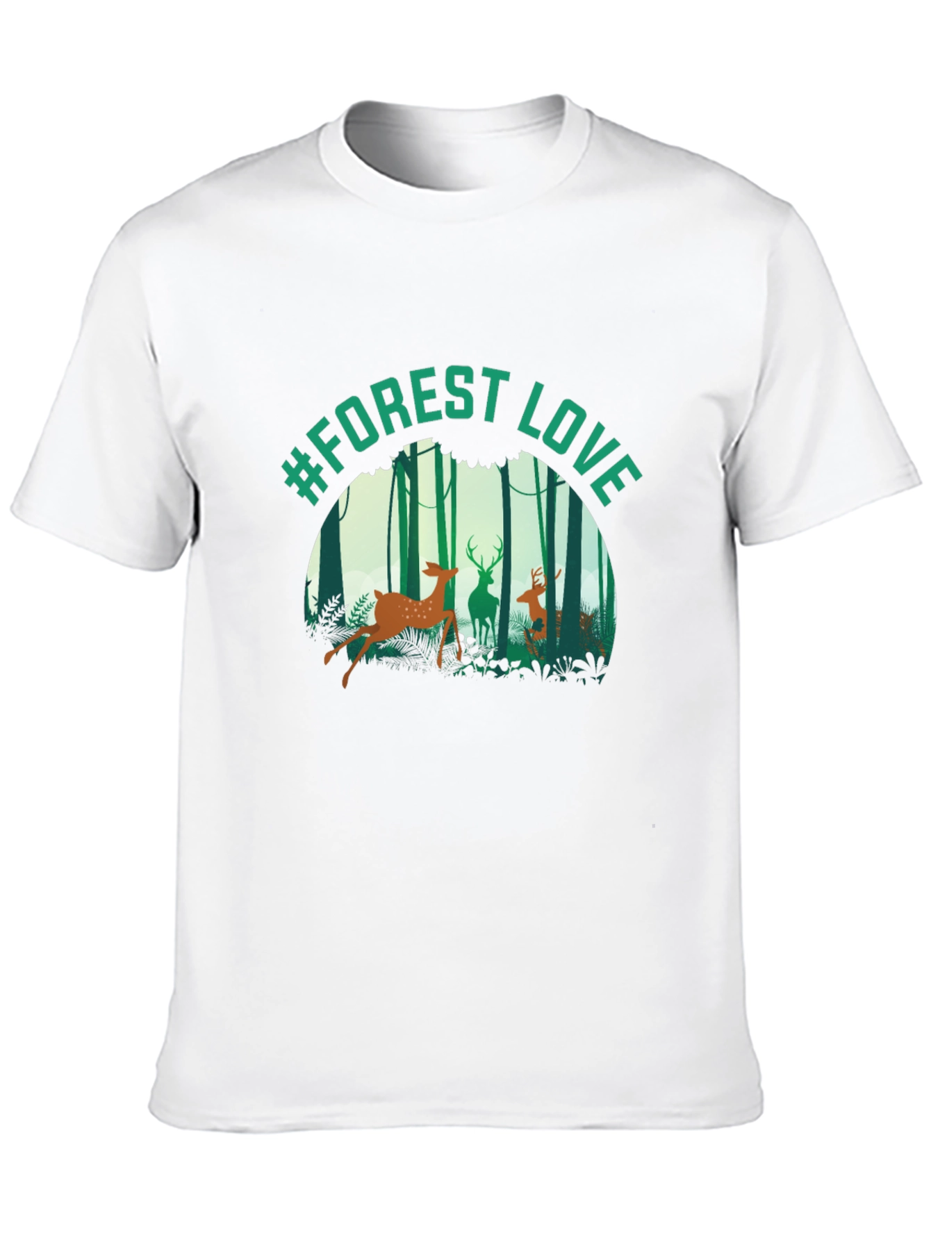 #Forest Love Graphic Tee - Nature Inspired T-Shirt