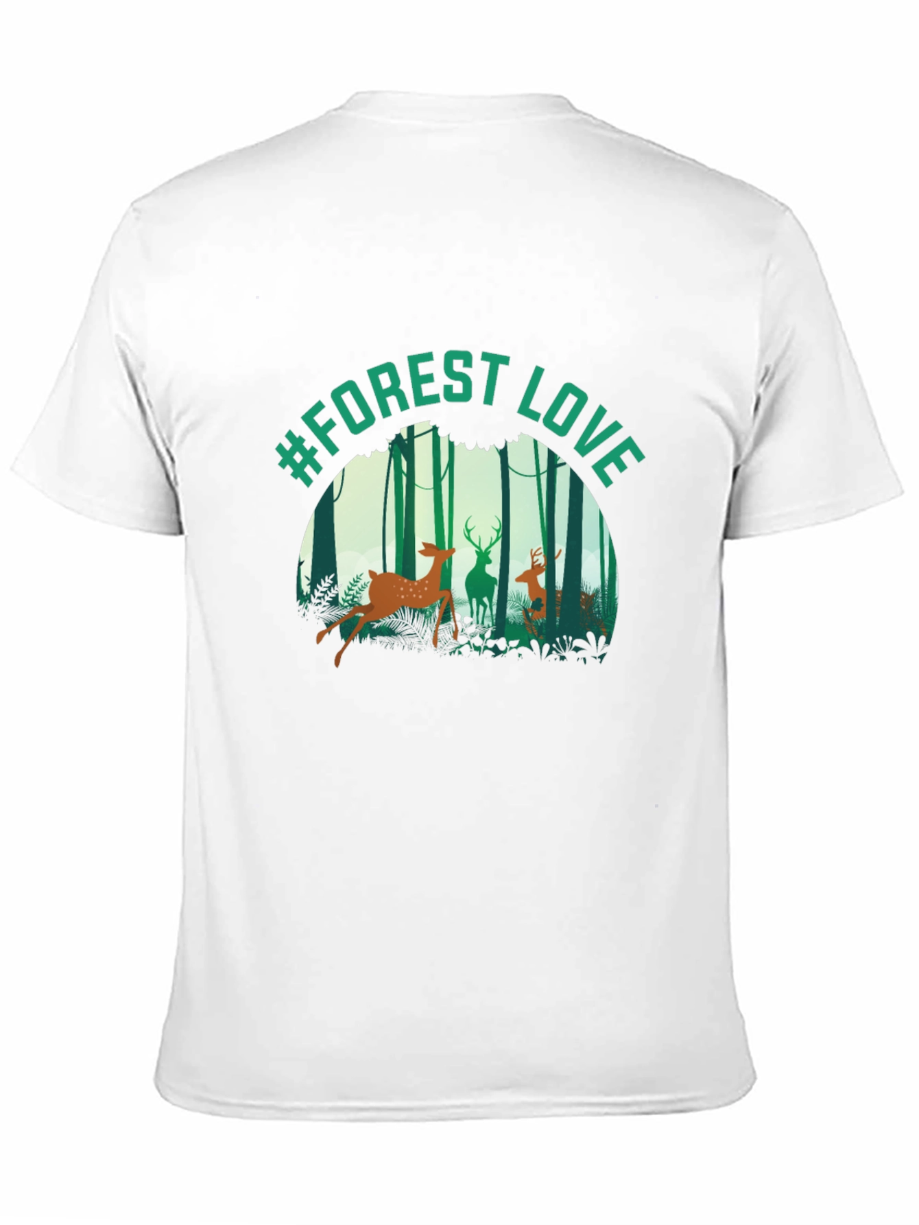 #Forest Love Graphic Tee - Nature Inspired T-Shirt