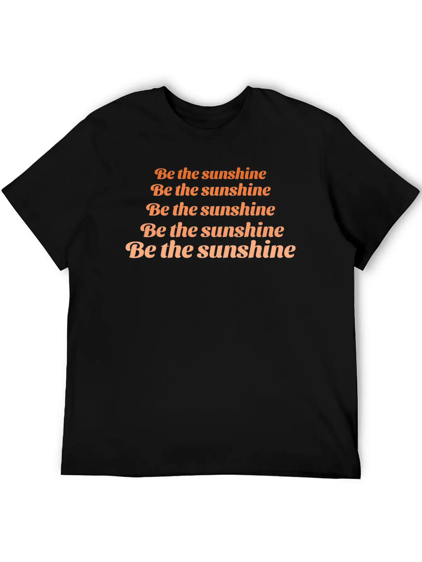 "Be The Sunshine" Quote Tshirt Timeless Short Sleeve Tee – Comfy And Minimalist Design
