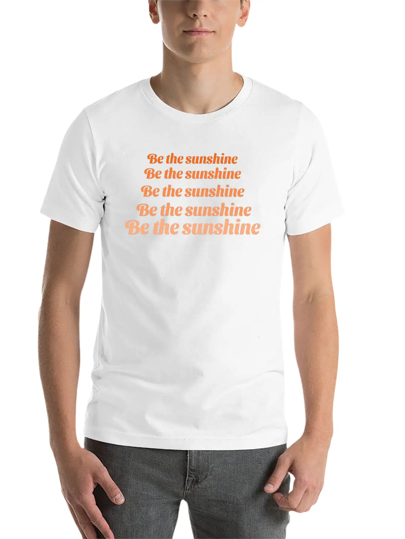 "Be The Sunshine" Quote Tshirt Timeless Short Sleeve Tee – Comfy And Minimalist Design