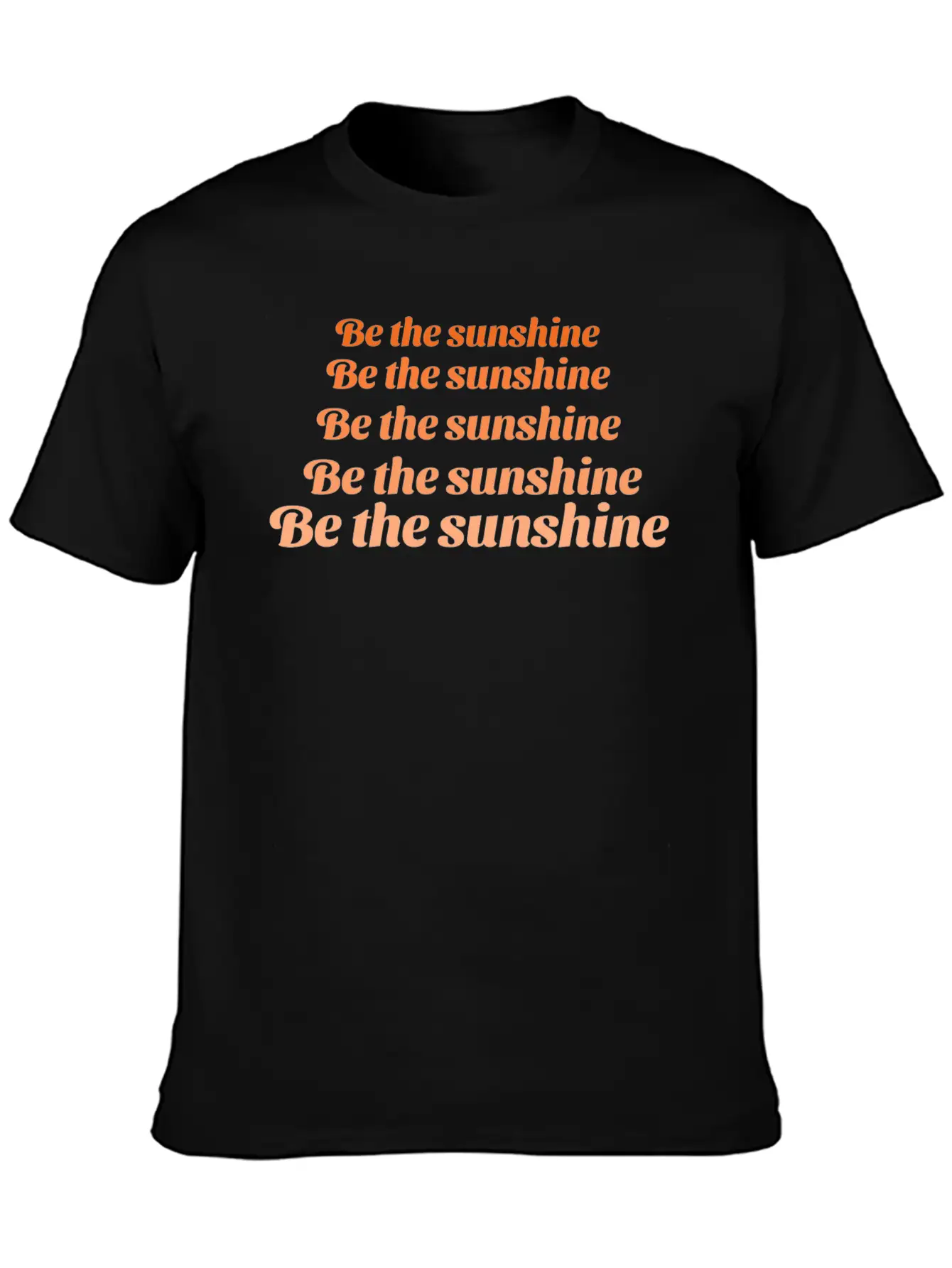 "Be The Sunshine" Quote Tshirt Timeless Short Sleeve Tee – Comfy And Minimalist Design
