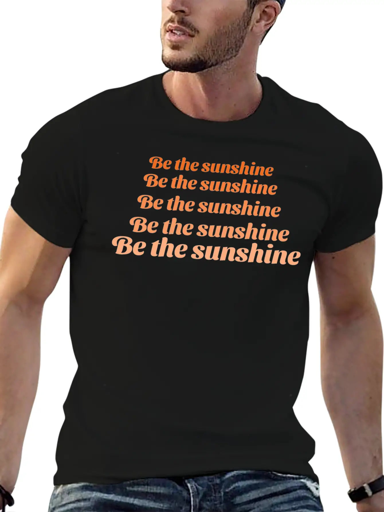 "Be The Sunshine" Quote Tshirt Timeless Short Sleeve Tee – Comfy And Minimalist Design