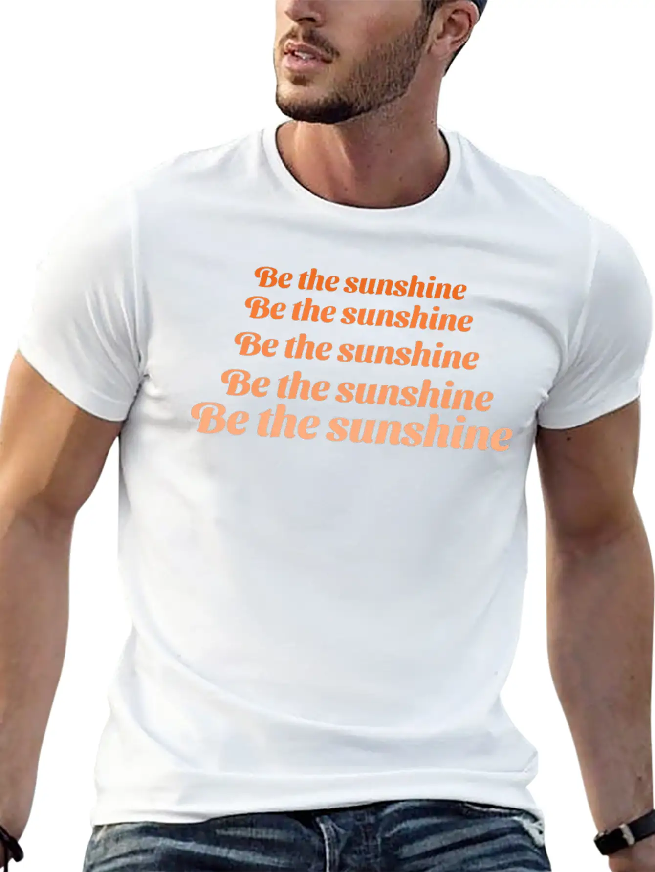 "Be The Sunshine" Quote Tshirt Timeless Short Sleeve Tee – Comfy And Minimalist Design