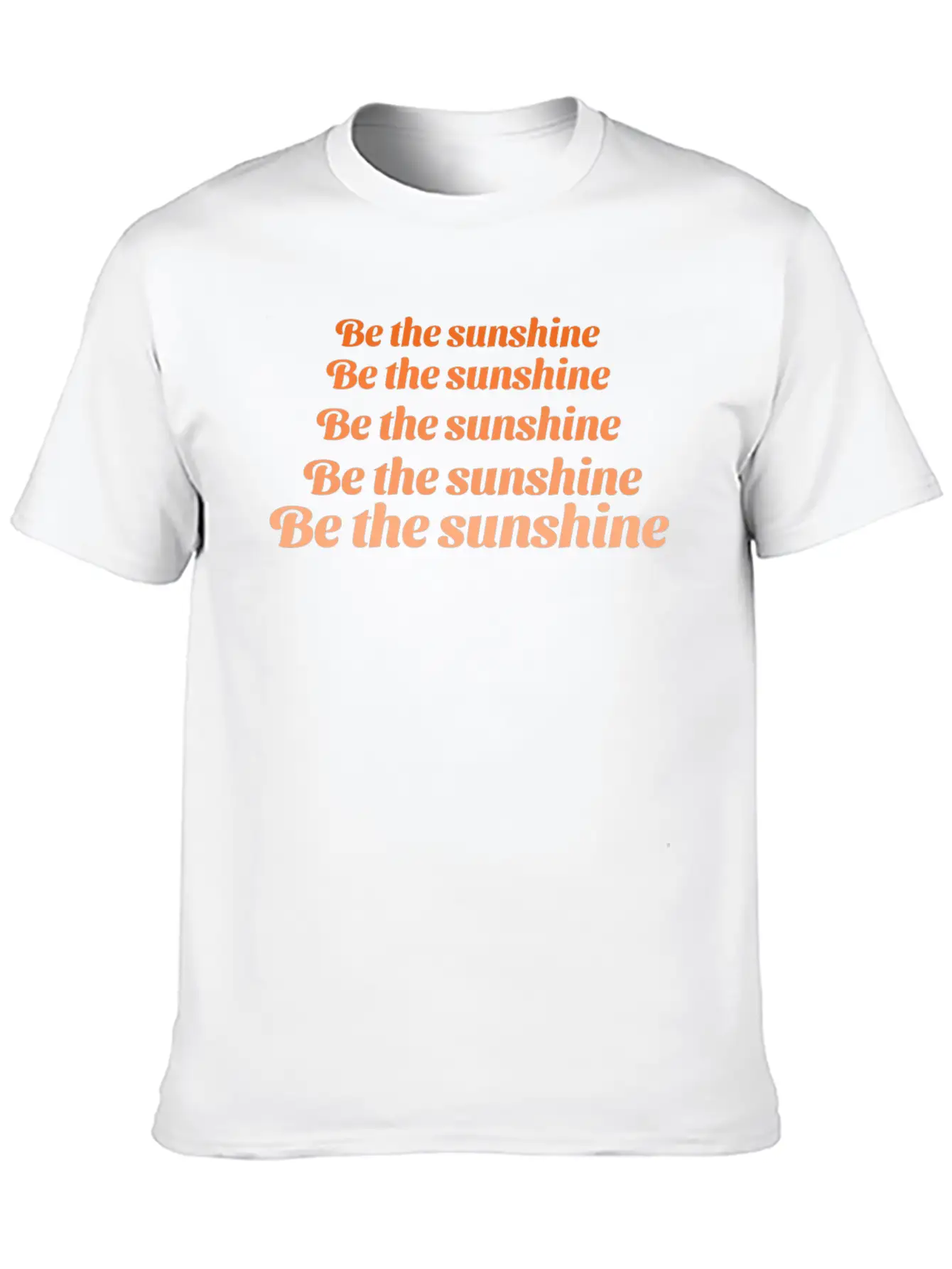 "Be The Sunshine" Quote Tshirt Timeless Short Sleeve Tee – Comfy And Minimalist Design