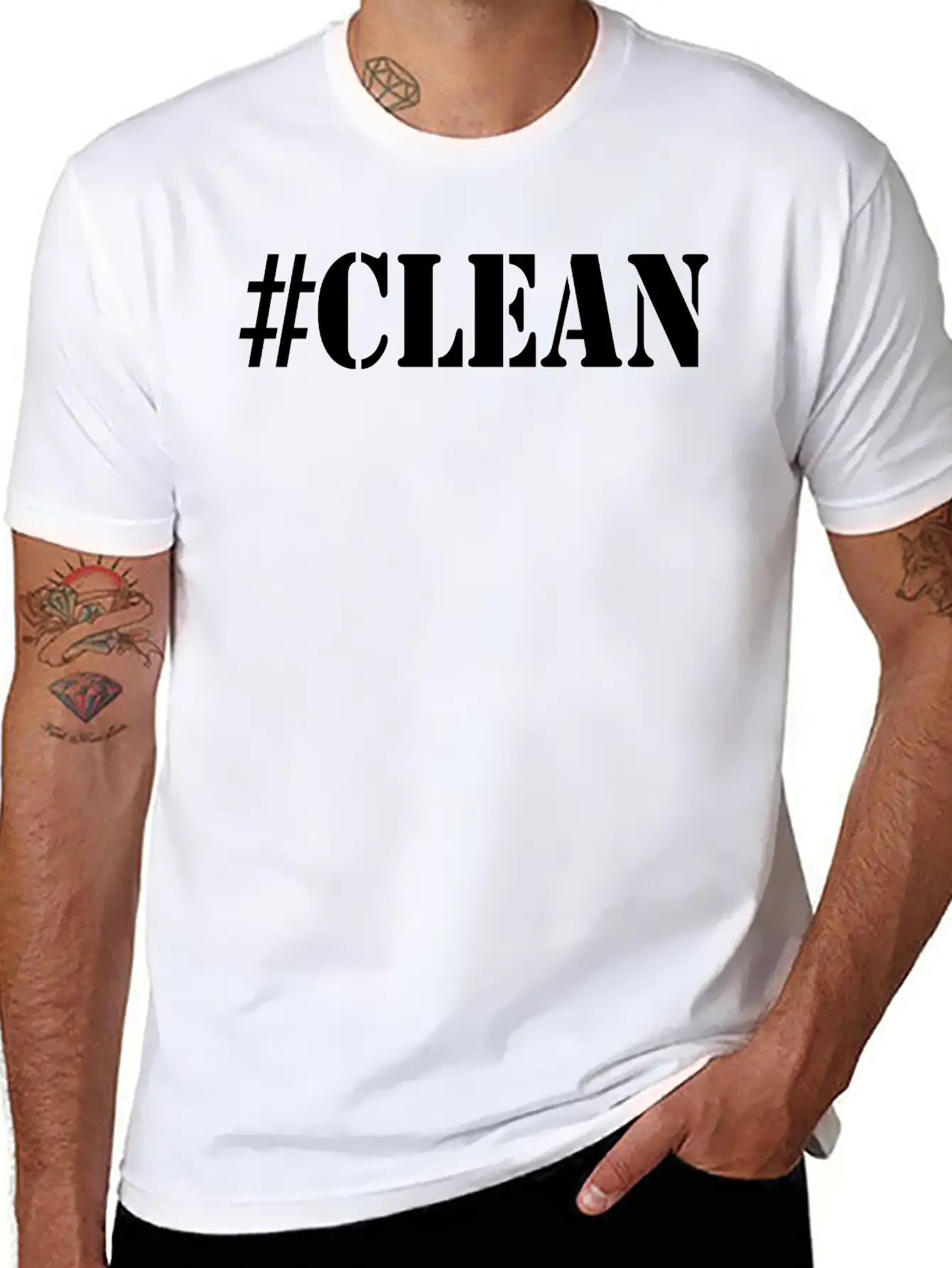 #CLEAN Comfortable Minimalist Graphic Tee – Summer Style Essential