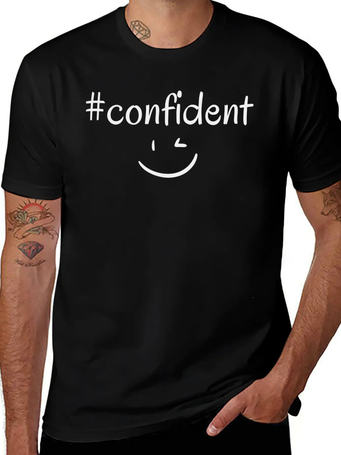 #confident Timeless Short Sleeve Tee – Comfy And Minimalist Design