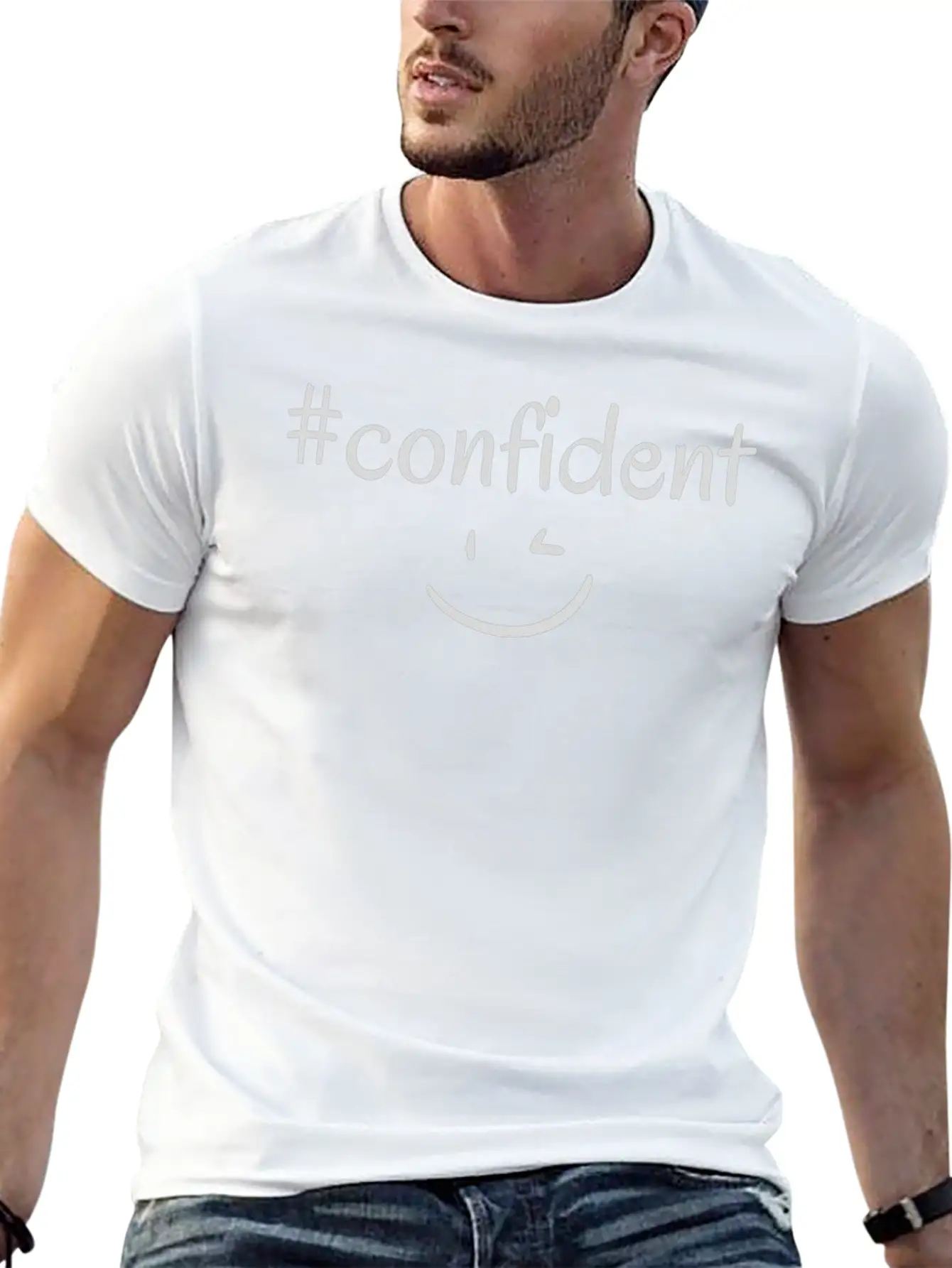 #confident Timeless Short Sleeve Tee – Comfy And Minimalist Design