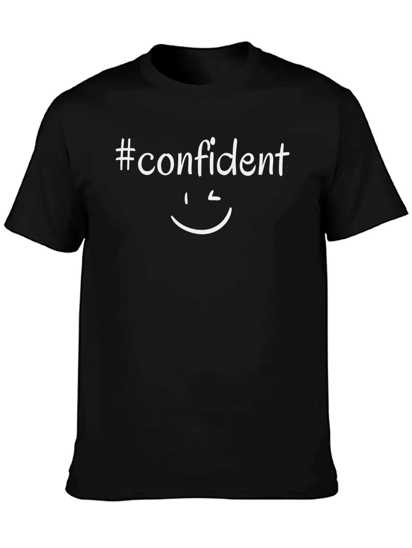 #confident Timeless Short Sleeve Tee – Comfy And Minimalist Design