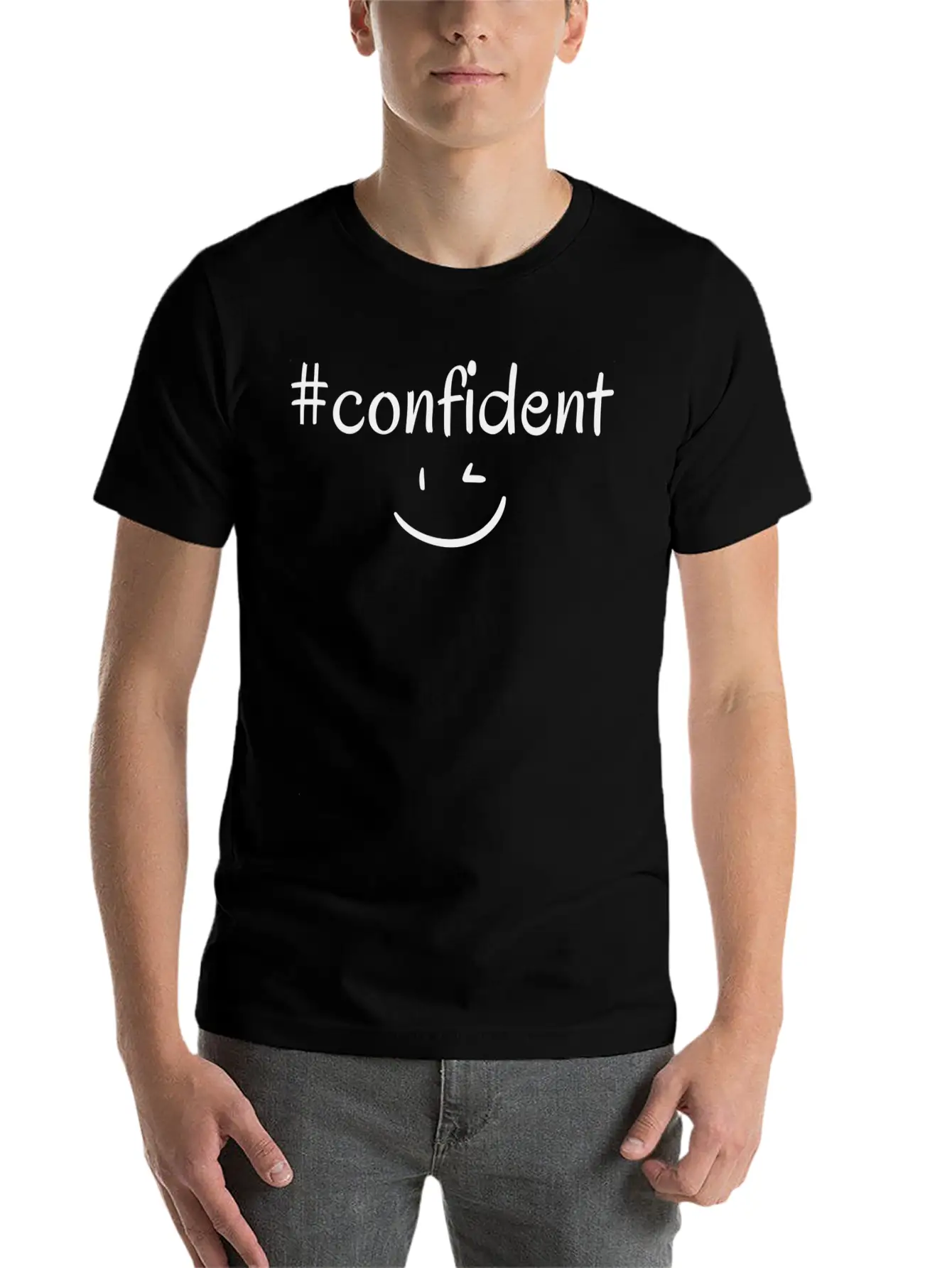 #confident Timeless Short Sleeve Tee – Comfy And Minimalist Design