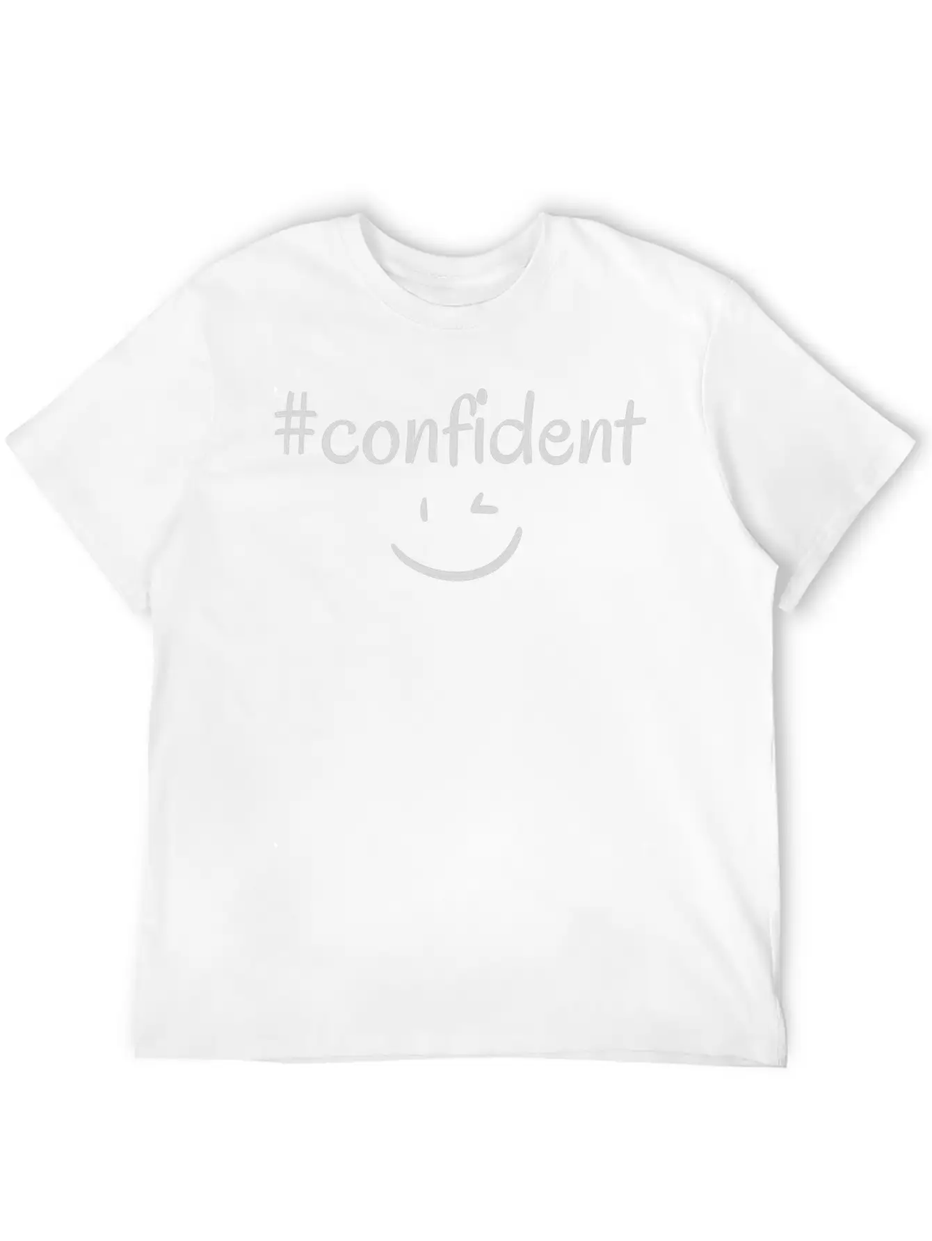 #confident Timeless Short Sleeve Tee – Comfy And Minimalist Design