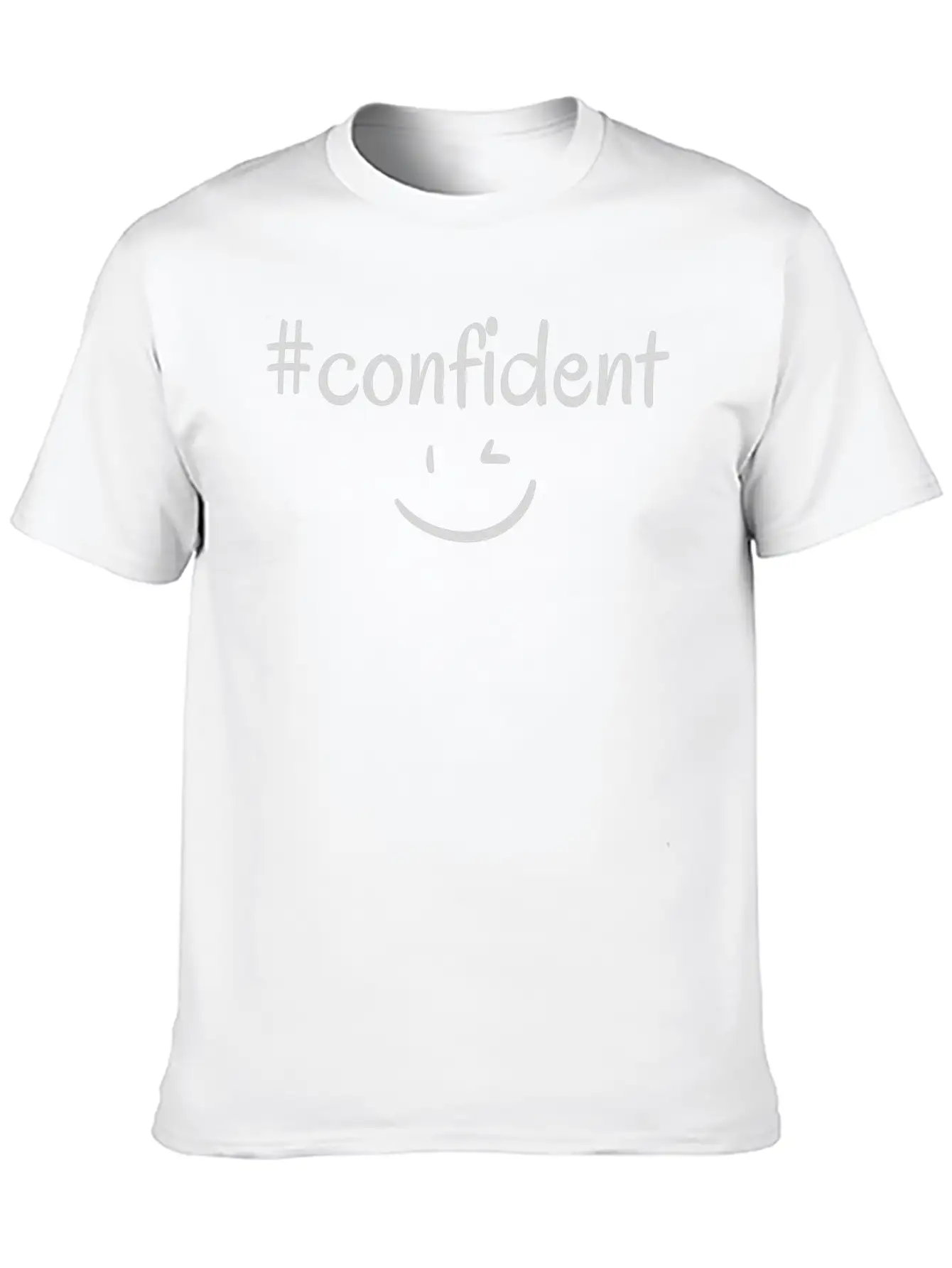 #confident Timeless Short Sleeve Tee – Comfy And Minimalist Design
