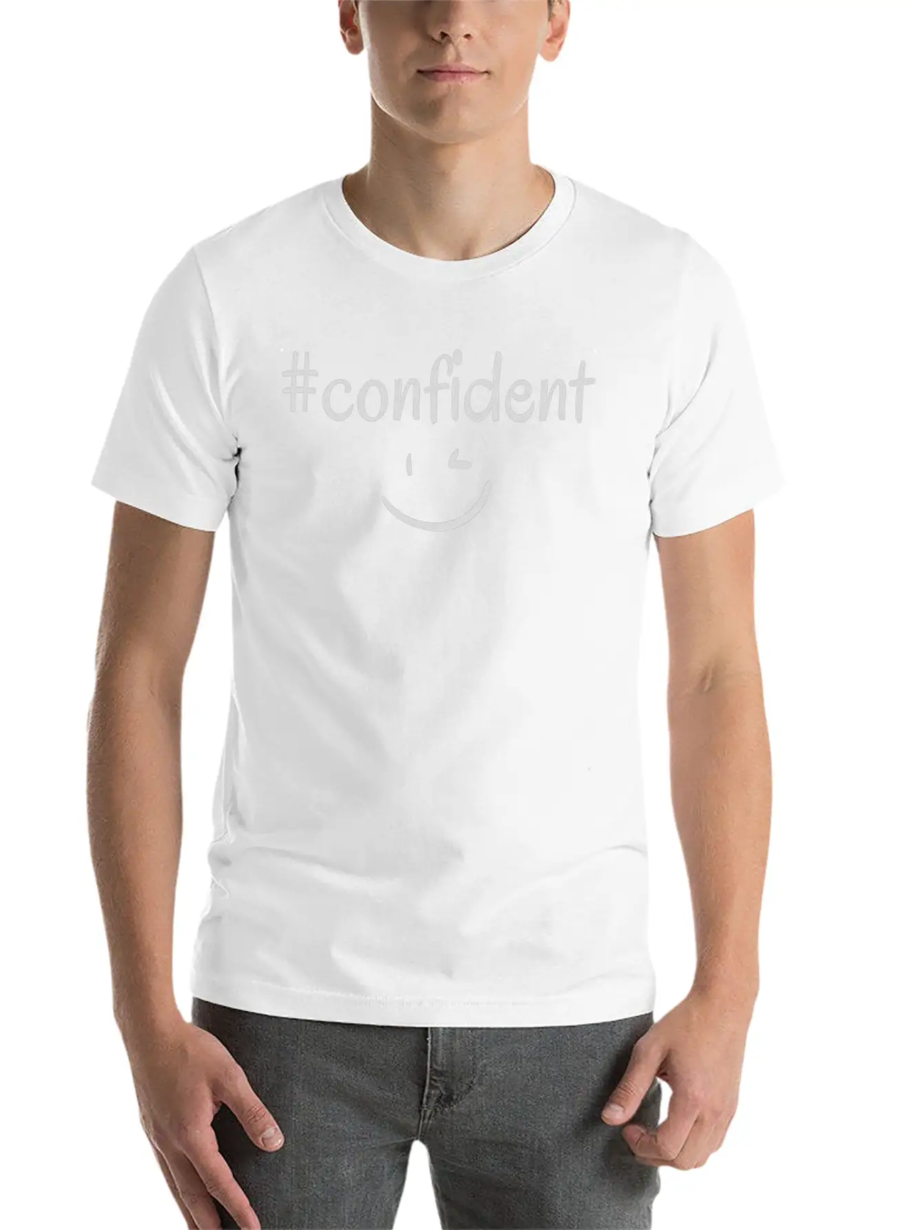 #confident Timeless Short Sleeve Tee – Comfy And Minimalist Design