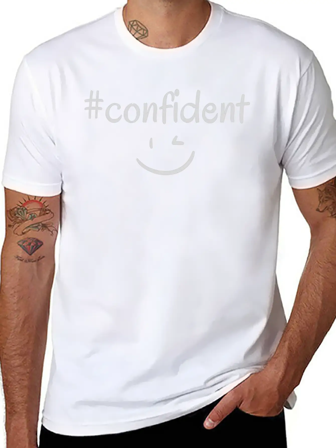 #confident Timeless Short Sleeve Tee – Comfy And Minimalist Design