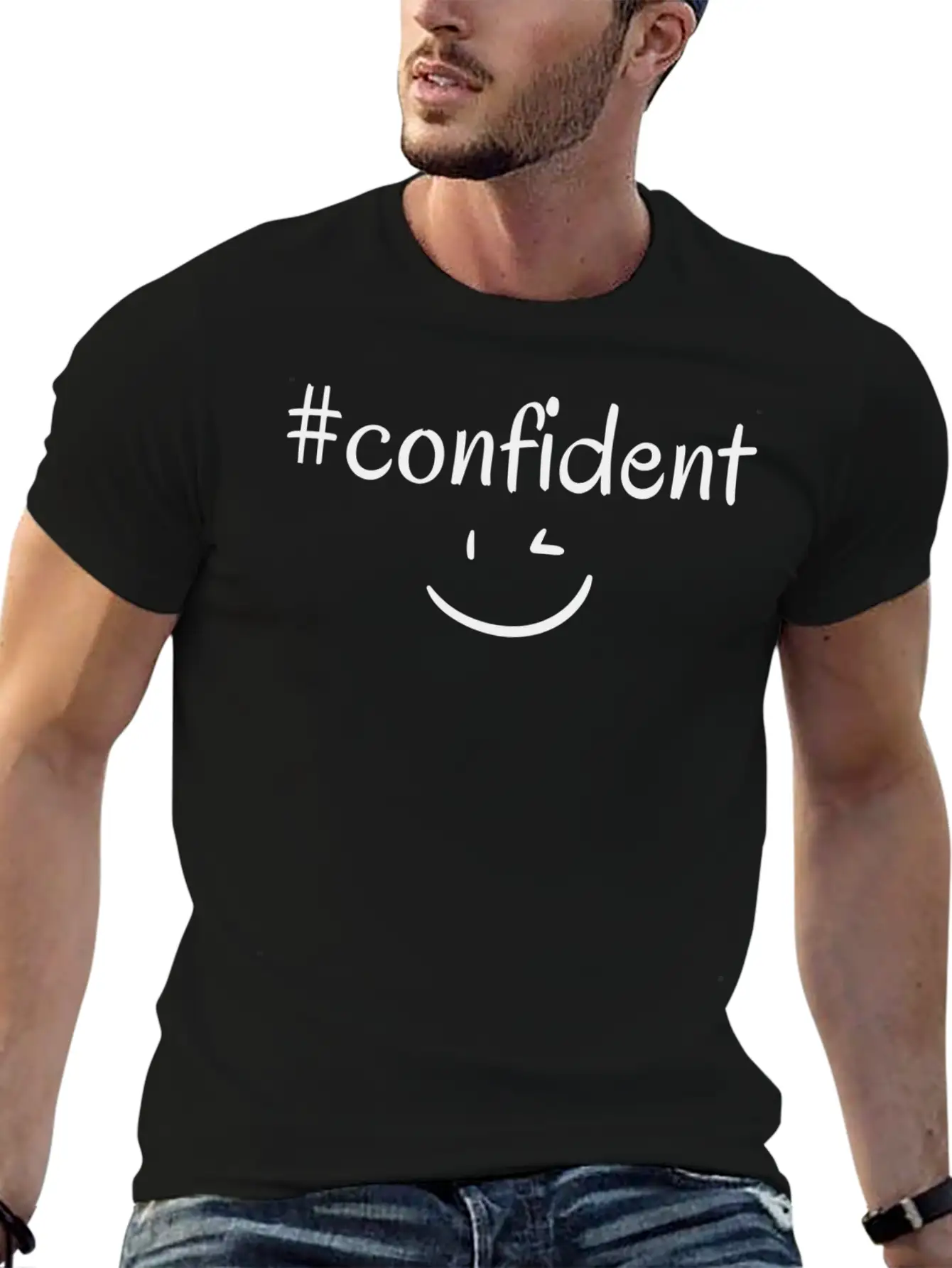 #confident Timeless Short Sleeve Tee – Comfy And Minimalist Design
