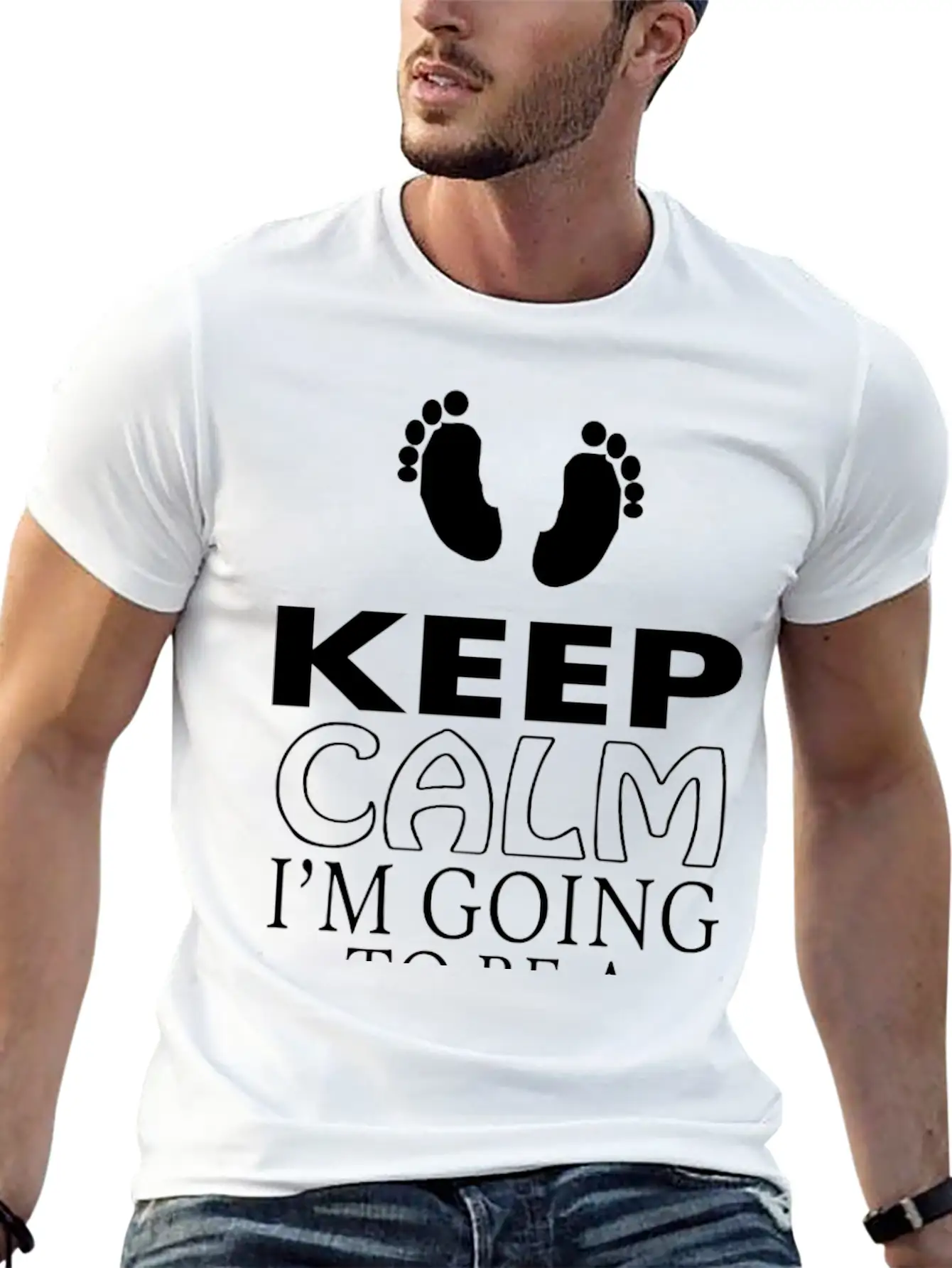 "Keep Calm, I Am Going To Be A Dad" T-Shirt Comfortable Minimalist Graphic Tee – Summer Style Essential