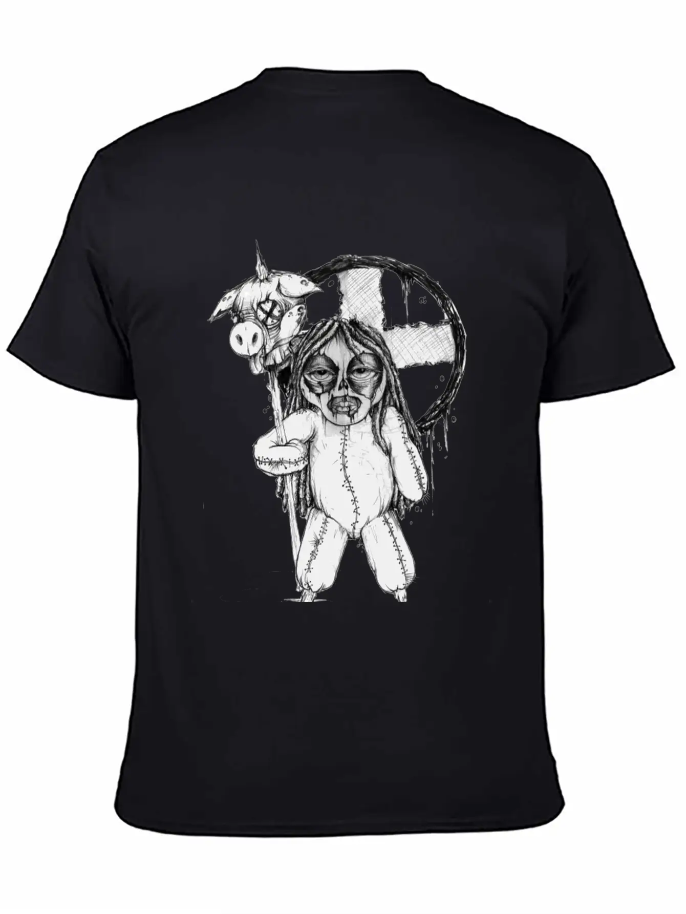 (pighead) Comfortable Minimalist Graphic Tee – Summer Style Essential