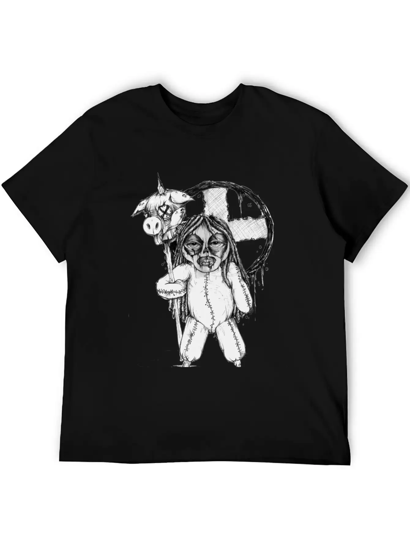(pighead) Comfortable Minimalist Graphic Tee – Summer Style Essential