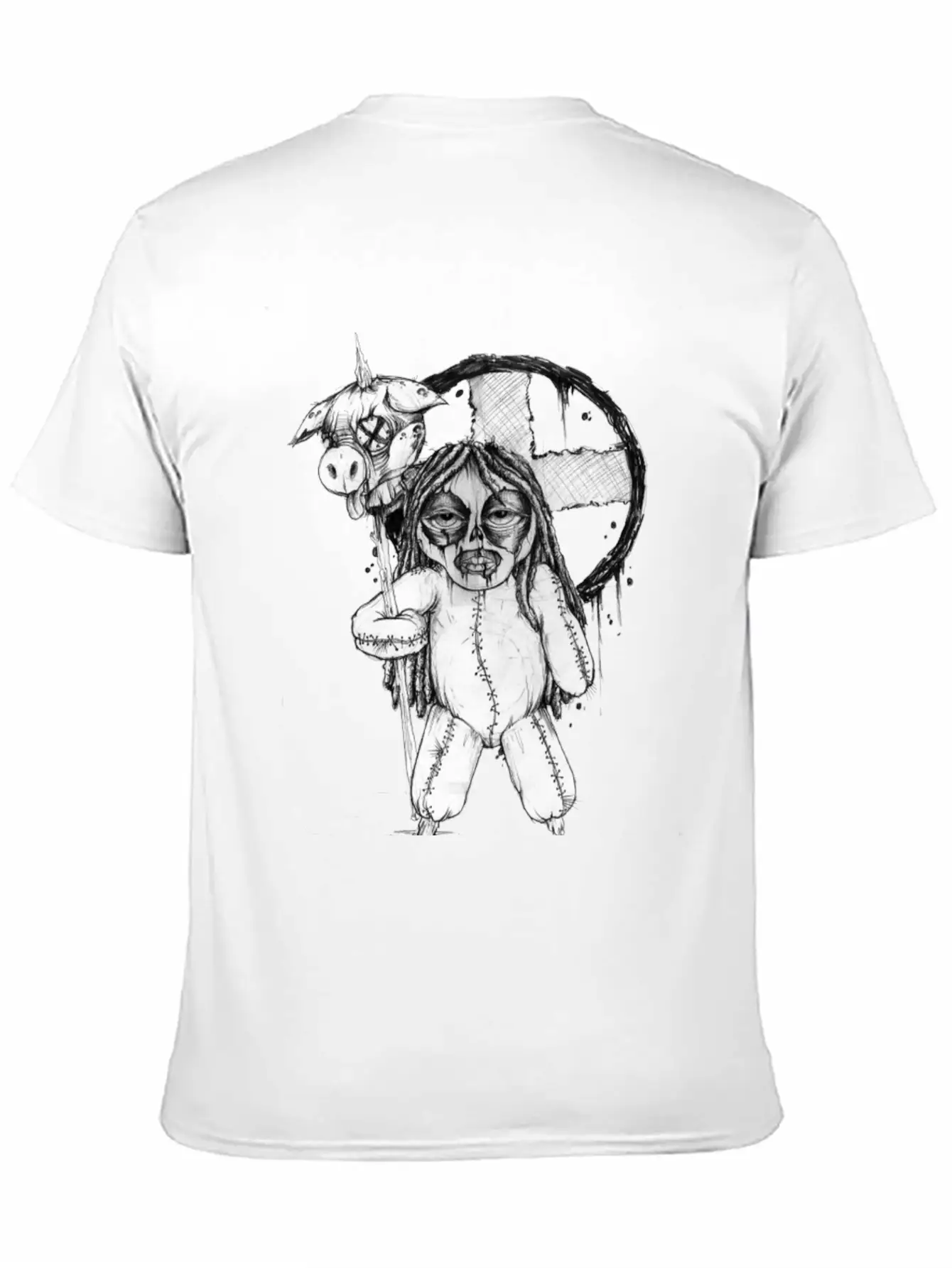 (pighead) Comfortable Minimalist Graphic Tee – Summer Style Essential