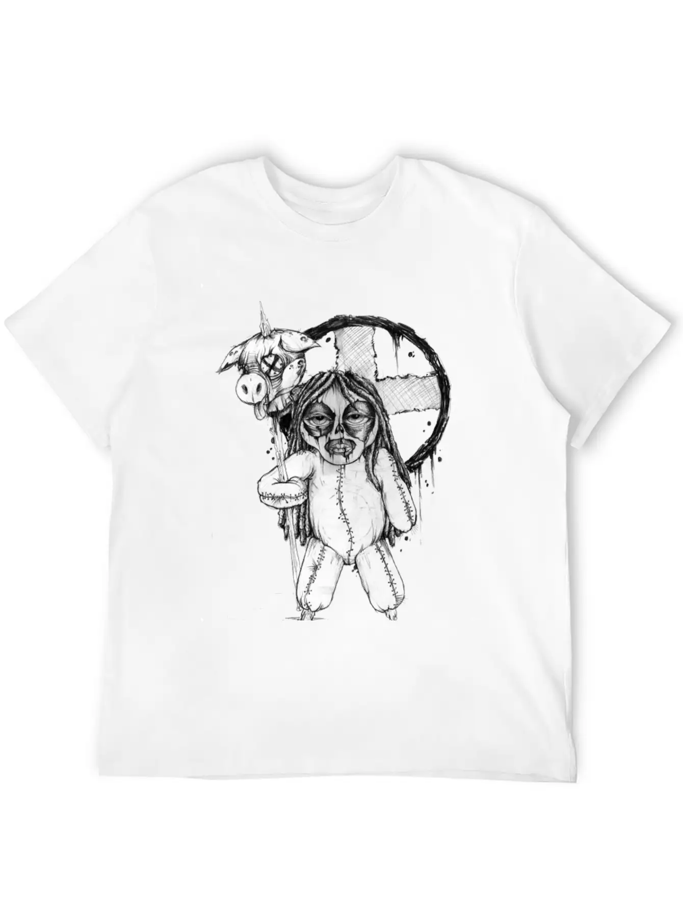 (pighead) Comfortable Minimalist Graphic Tee – Summer Style Essential