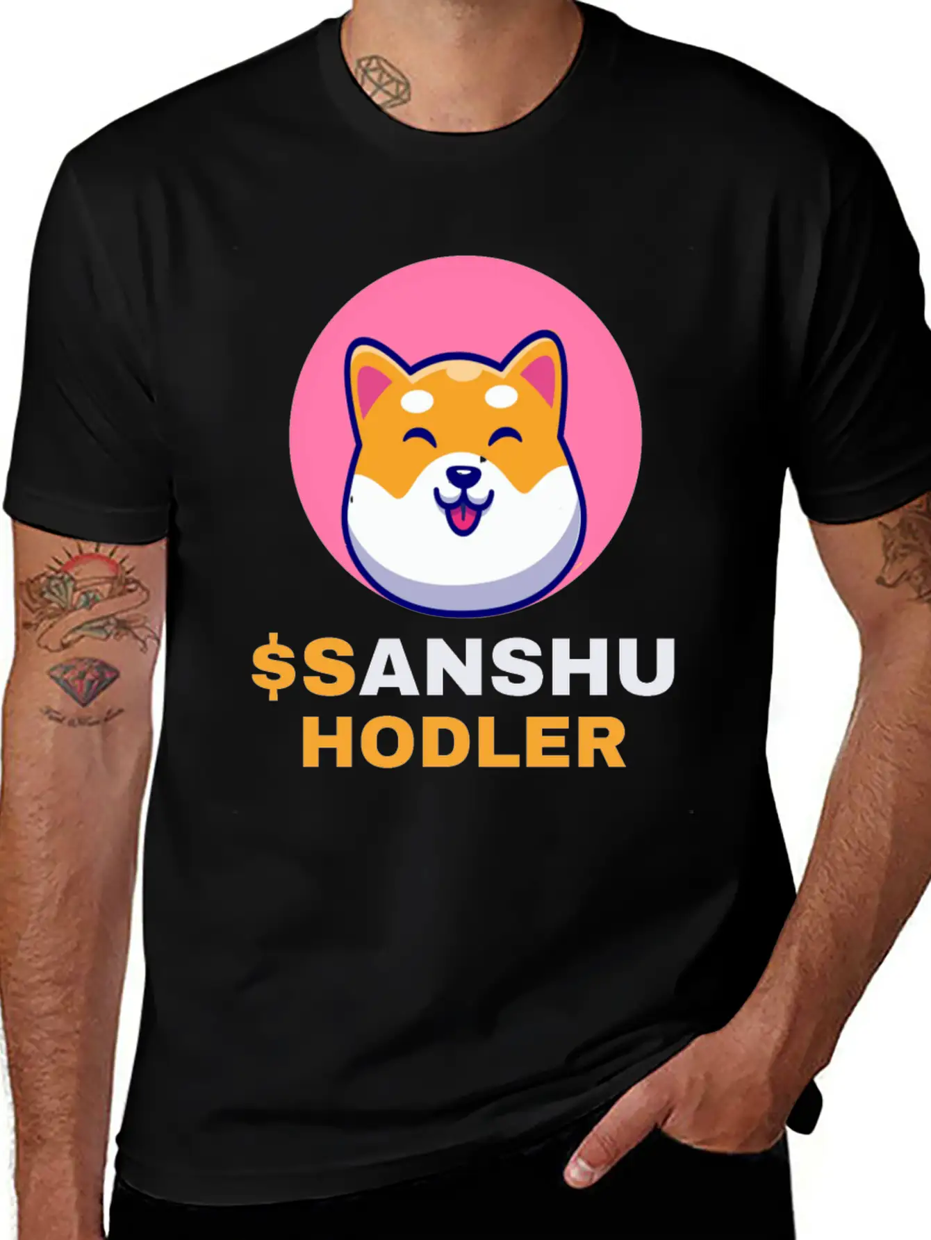 $SANSHU Hodler, Sanshu Inu Coin Cryptocurrency Cry Timeless Short Sleeve Tee – Comfy And Minimalist Design