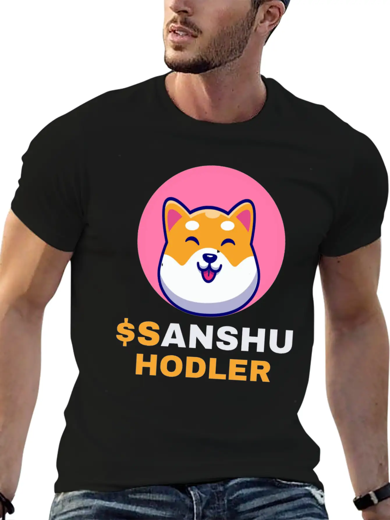 $SANSHU Hodler, Sanshu Inu Coin Cryptocurrency Cry Timeless Short Sleeve Tee – Comfy And Minimalist Design