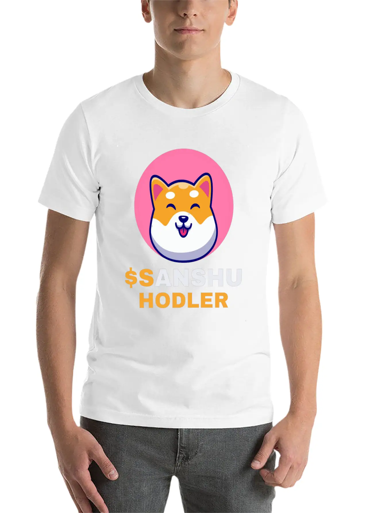 $SANSHU Hodler, Sanshu Inu Coin Cryptocurrency Cry Timeless Short Sleeve Tee – Comfy And Minimalist Design