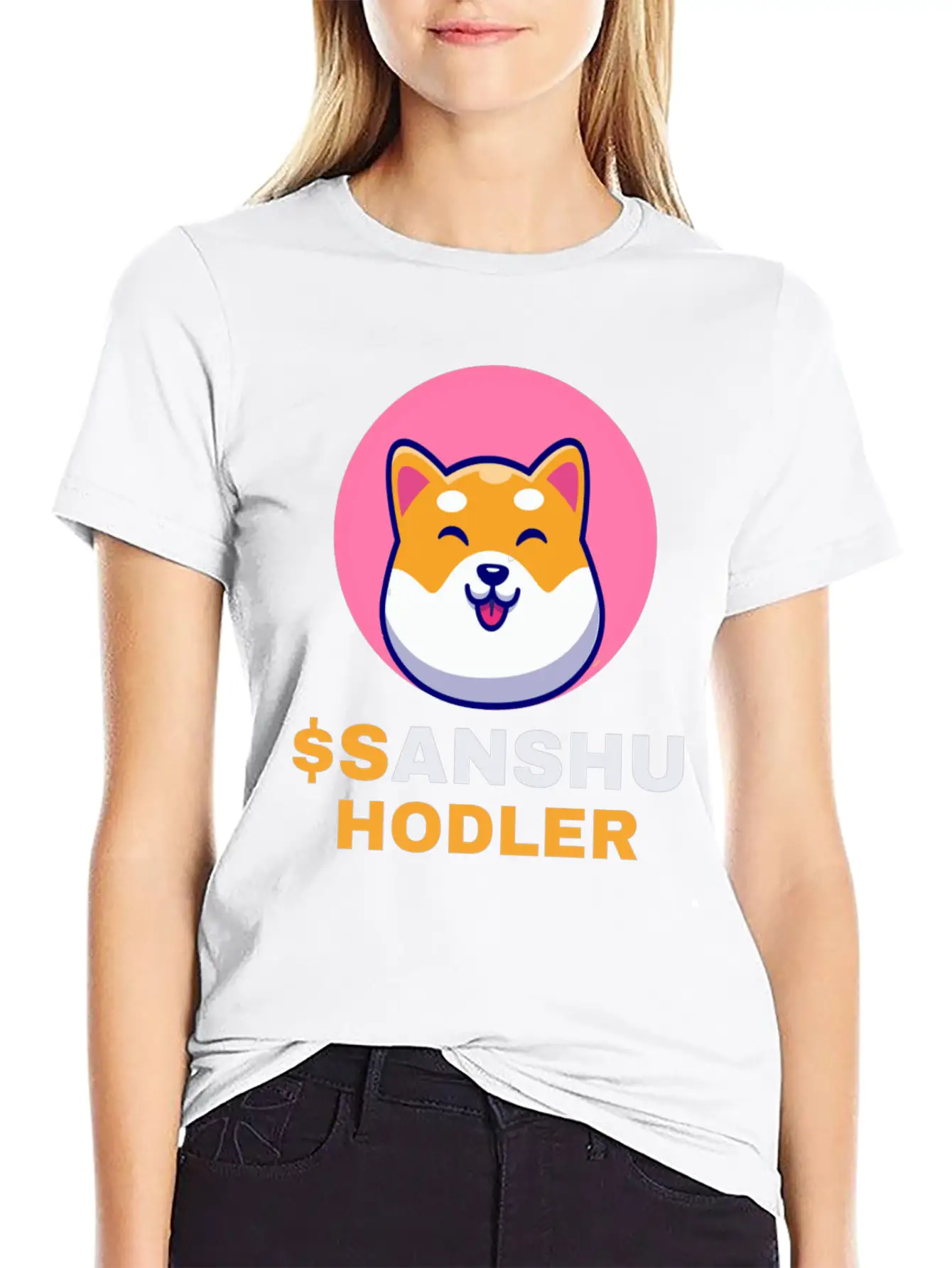 $SANSHU Hodler, Sanshu Inu Coin Cryptocurrency Cry Timeless Short Sleeve Tee – Comfy And Minimalist Design