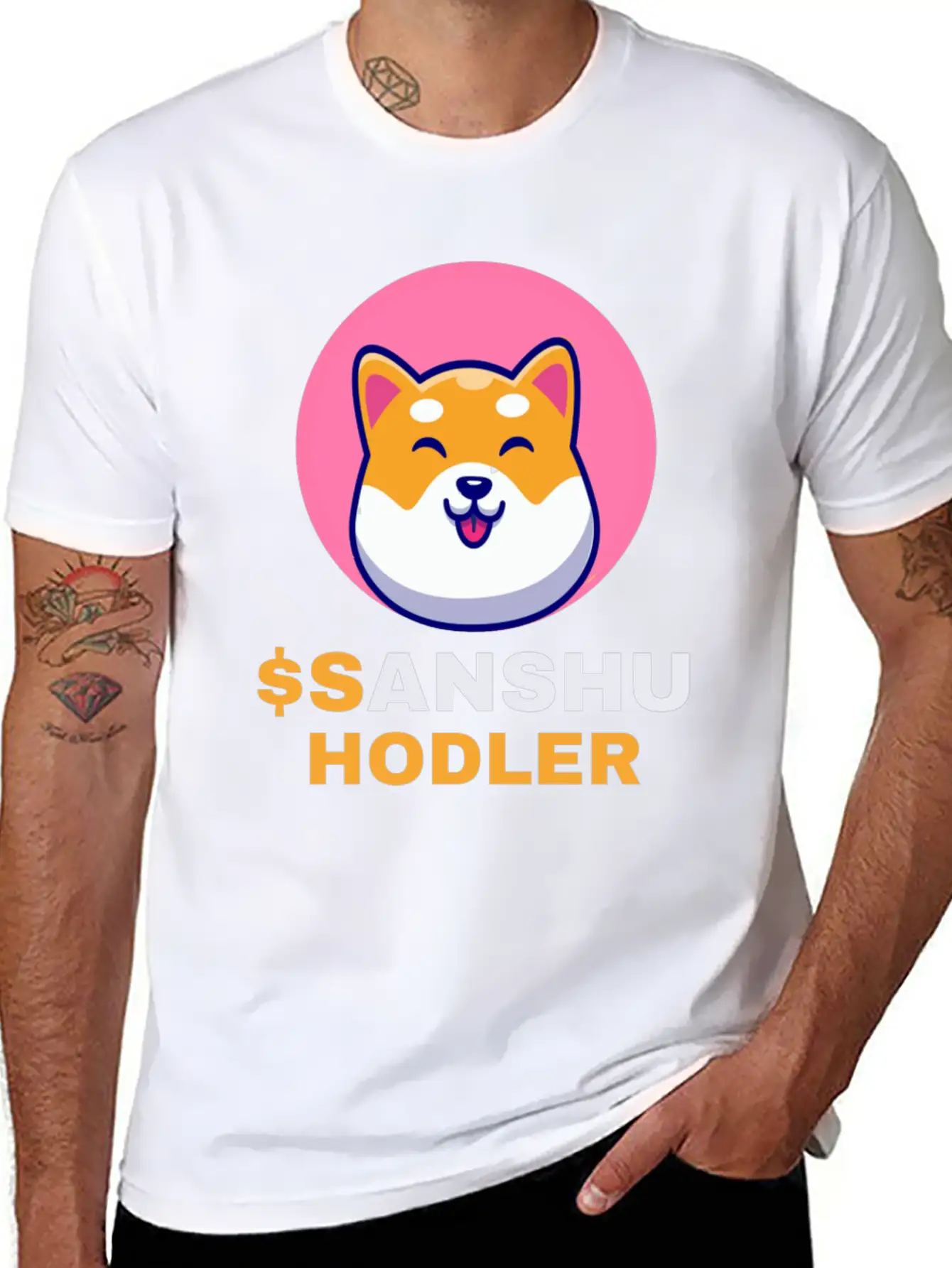 $SANSHU Hodler, Sanshu Inu Coin Cryptocurrency Cry Timeless Short Sleeve Tee – Comfy And Minimalist Design