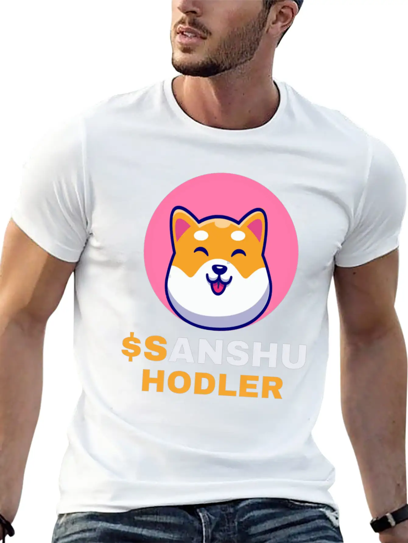 $SANSHU Hodler, Sanshu Inu Coin Cryptocurrency Cry Timeless Short Sleeve Tee – Comfy And Minimalist Design