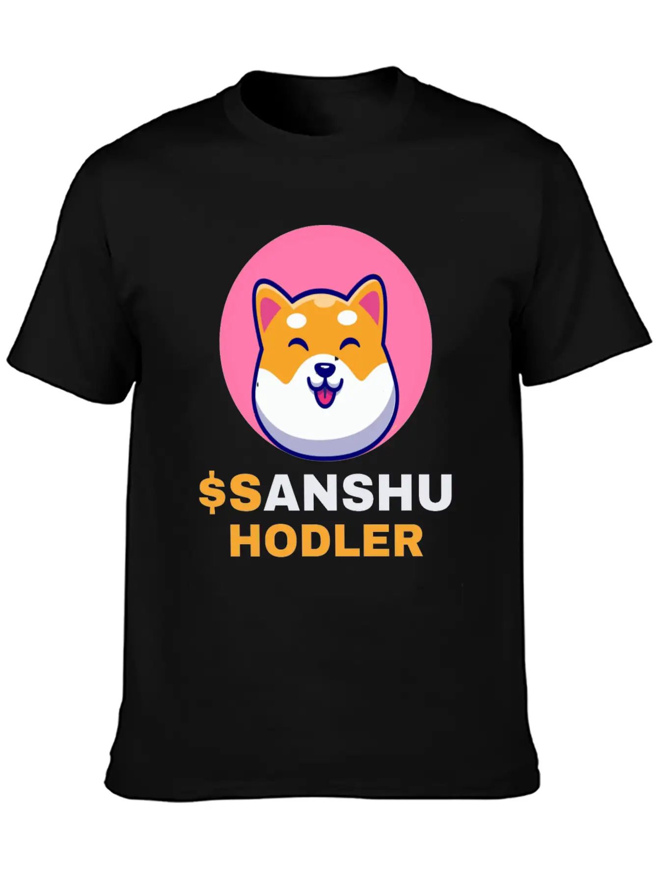 $SANSHU Hodler, Sanshu Inu Coin Cryptocurrency Cry Timeless Short Sleeve Tee – Comfy And Minimalist Design