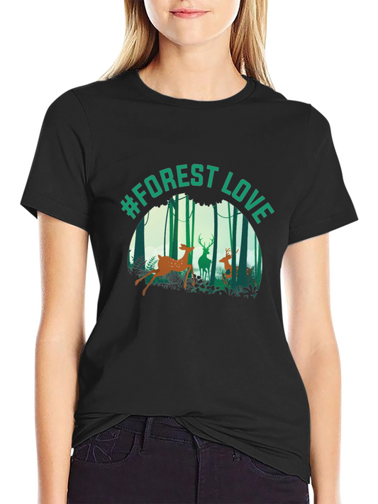 #Forest Love Graphic Tee - Nature Inspired T-Shirt
