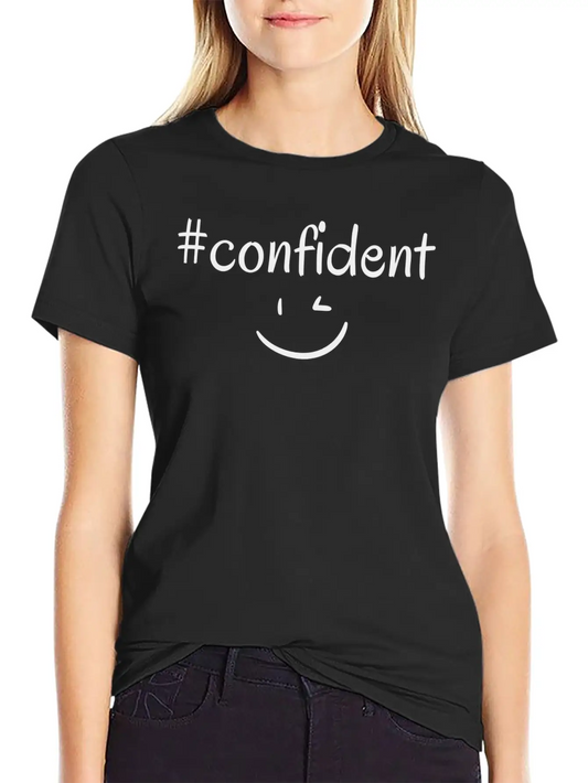 #confident Timeless Short Sleeve Tee – Comfy And Minimalist Design