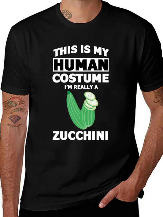 Zucchini Human Costume Funny T-Shirt