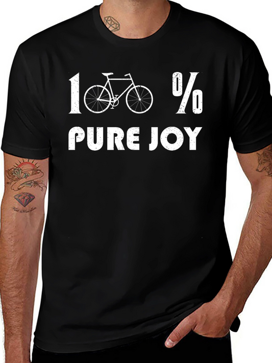 100% Pure Joy Cycling T-Shirt | Bike Lover Tee