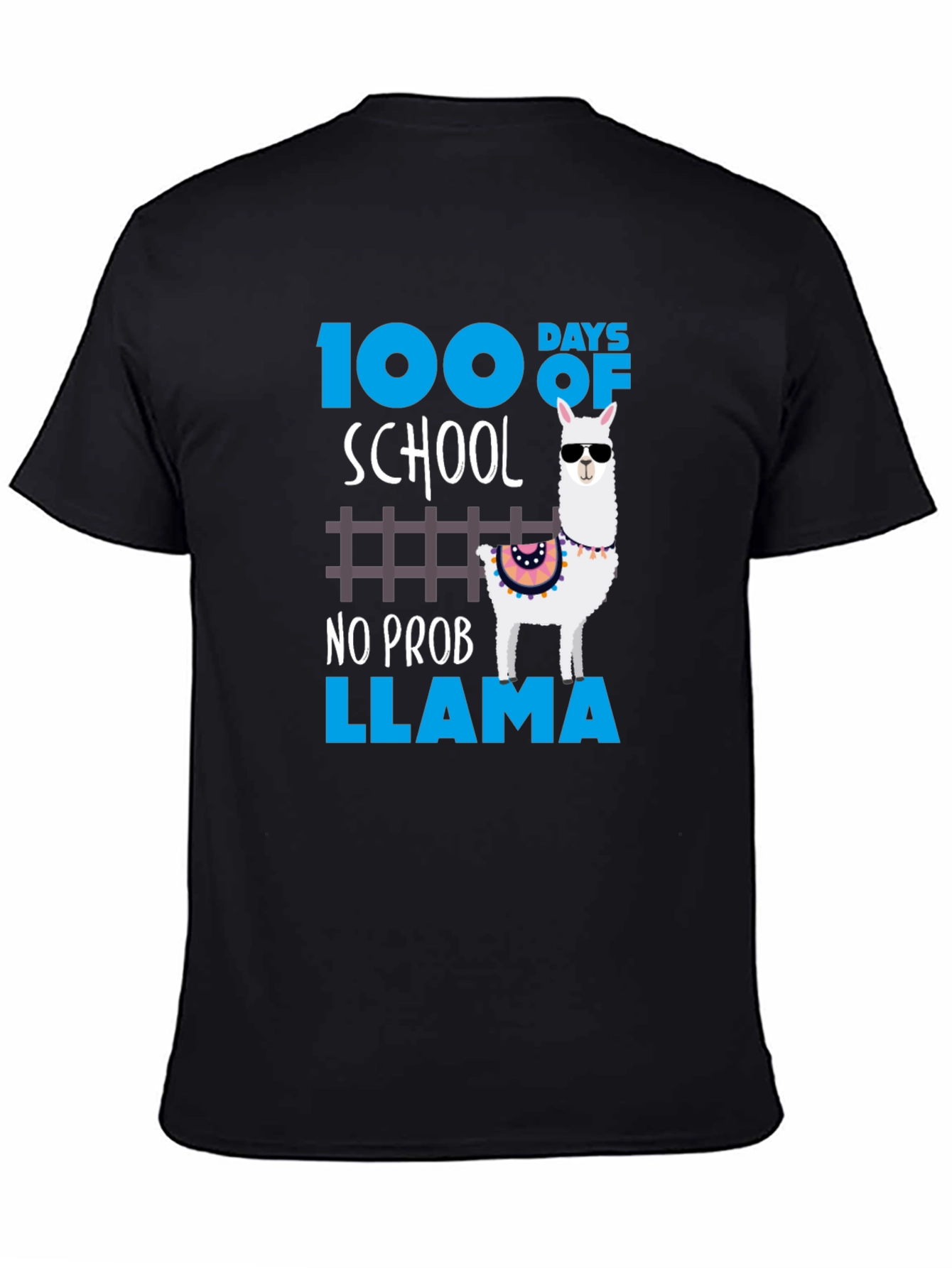 100 Days of School No Prob Llama Graphic Tee